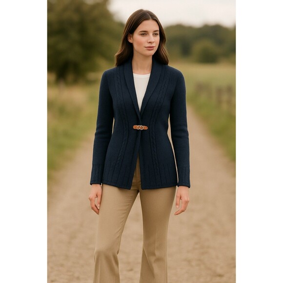 Brooks Brothers Navy Blue Women's Cardigan - Picture 1 of 9